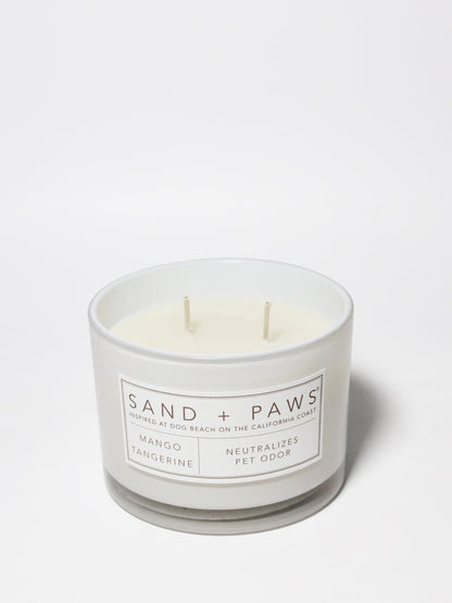 Sand + Paws Mango Tangerine 12 oz scented candle