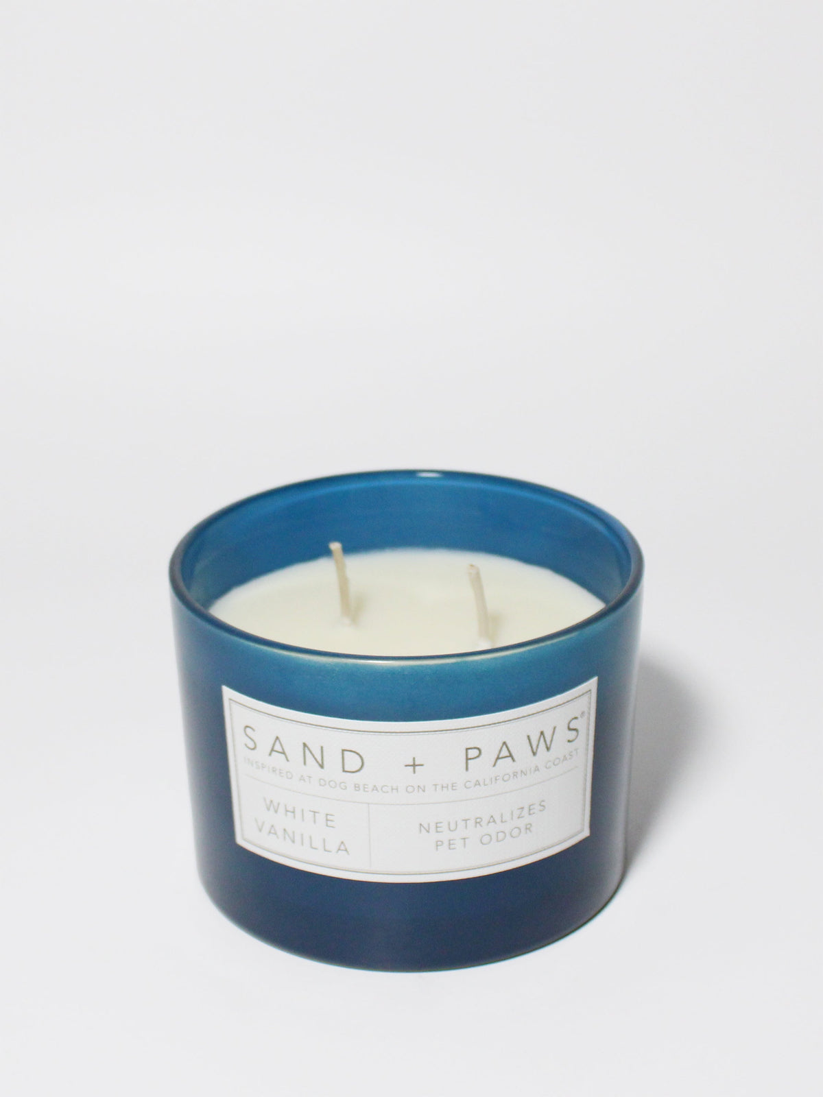 Sand + Paws White Vanilla 12 oz scented candle