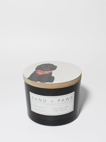 Sand + Paws Pineapple Coconut 12 oz scented candle