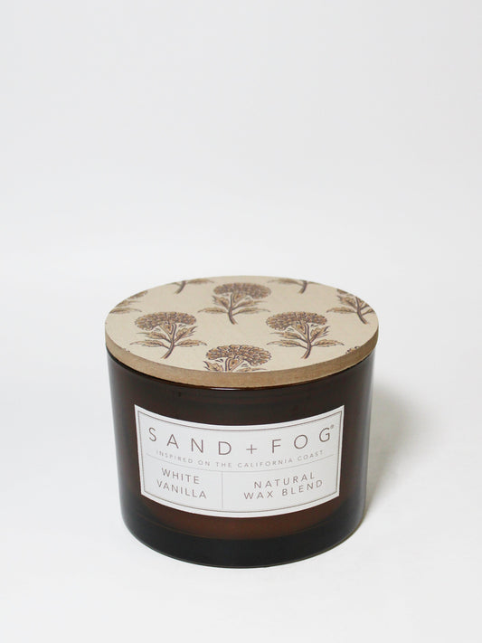 White Vanilla 12 oz scented candle