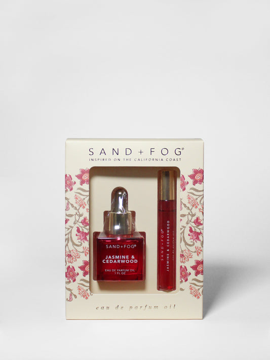 Perfume Oil Rollerball and Perfume Dropper Set - Jasmine & Cedarwood