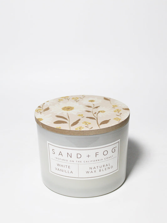 White Vanilla 12 oz scented candle