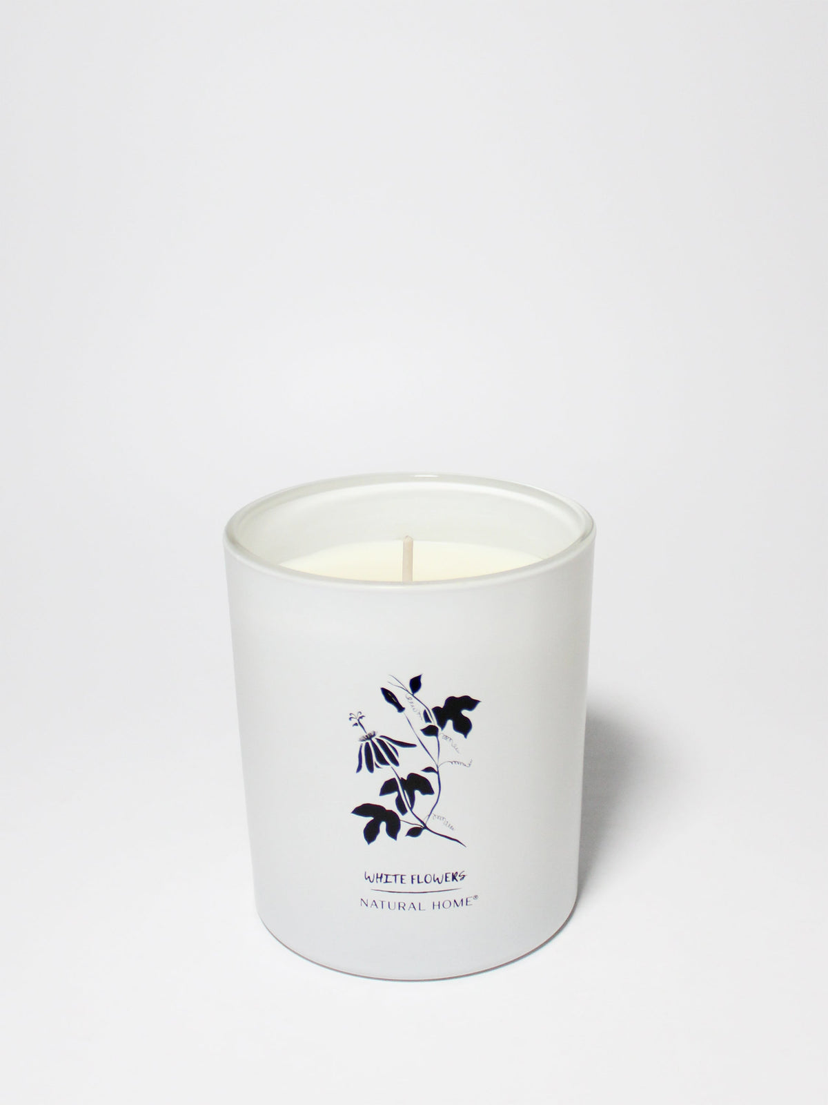White Flowers Natural Home 11.5 oz scented candle