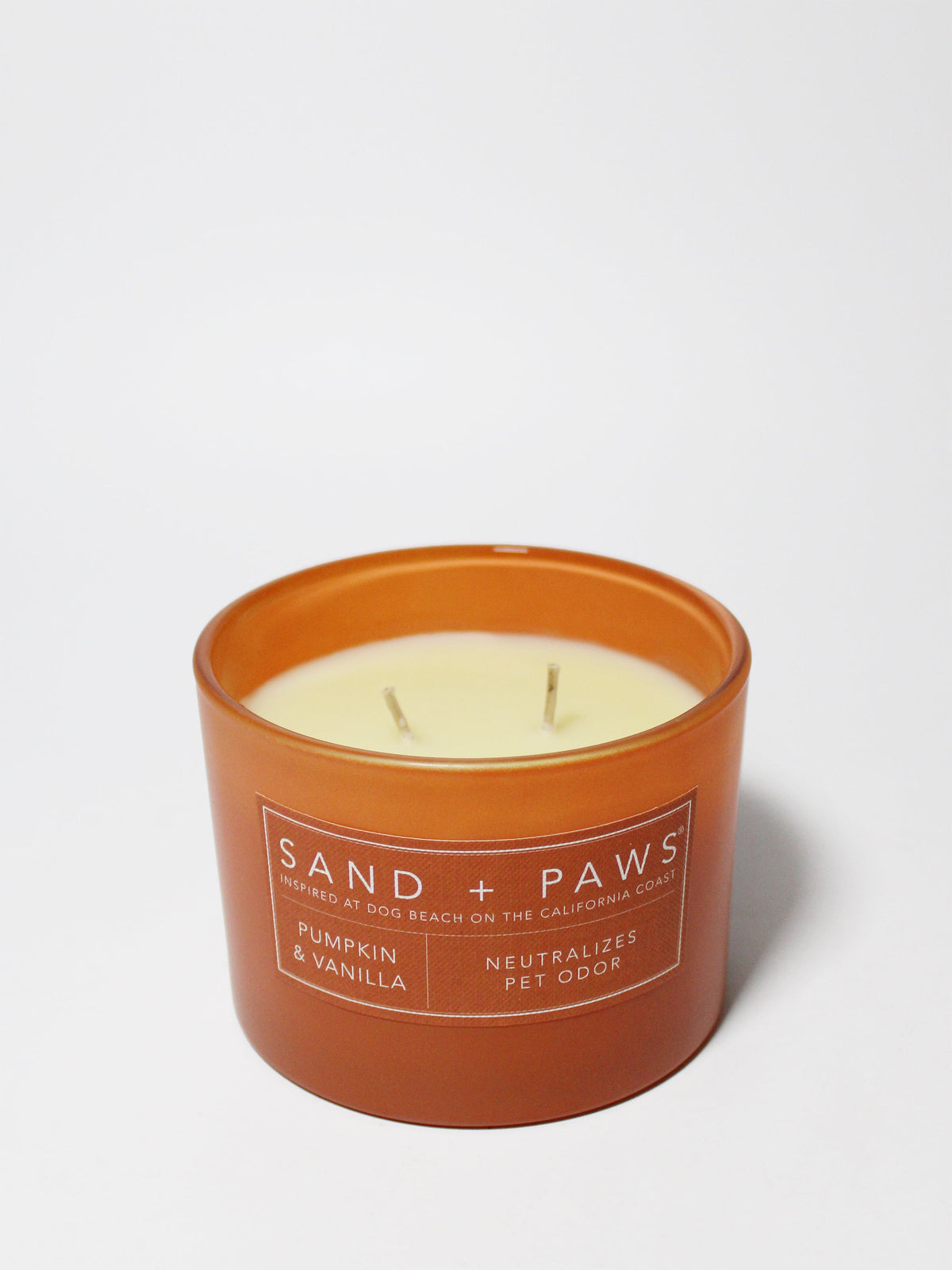 Sand + Paws Pumpkin & Vanilla 12 oz scented candle