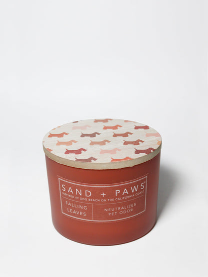 Sand + Paws Falling Leaves 12 oz scented candle