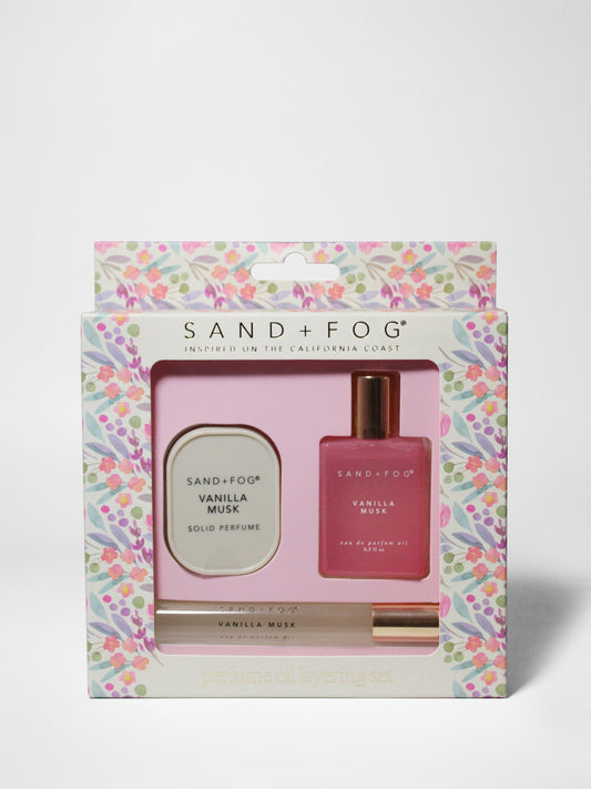Perfume Oil Rollerballs and Solid Perfume Set - Vanilla Musk