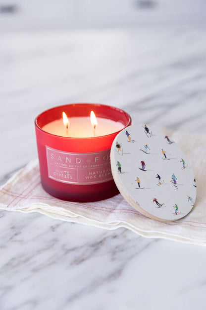 White Cypress 12 oz scented candle