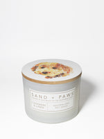 Sand + Paws Cashmere & Linen 12 oz scented candle