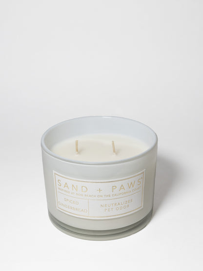 Sand + Paws Spiced Gingerbread 12 oz scented candle